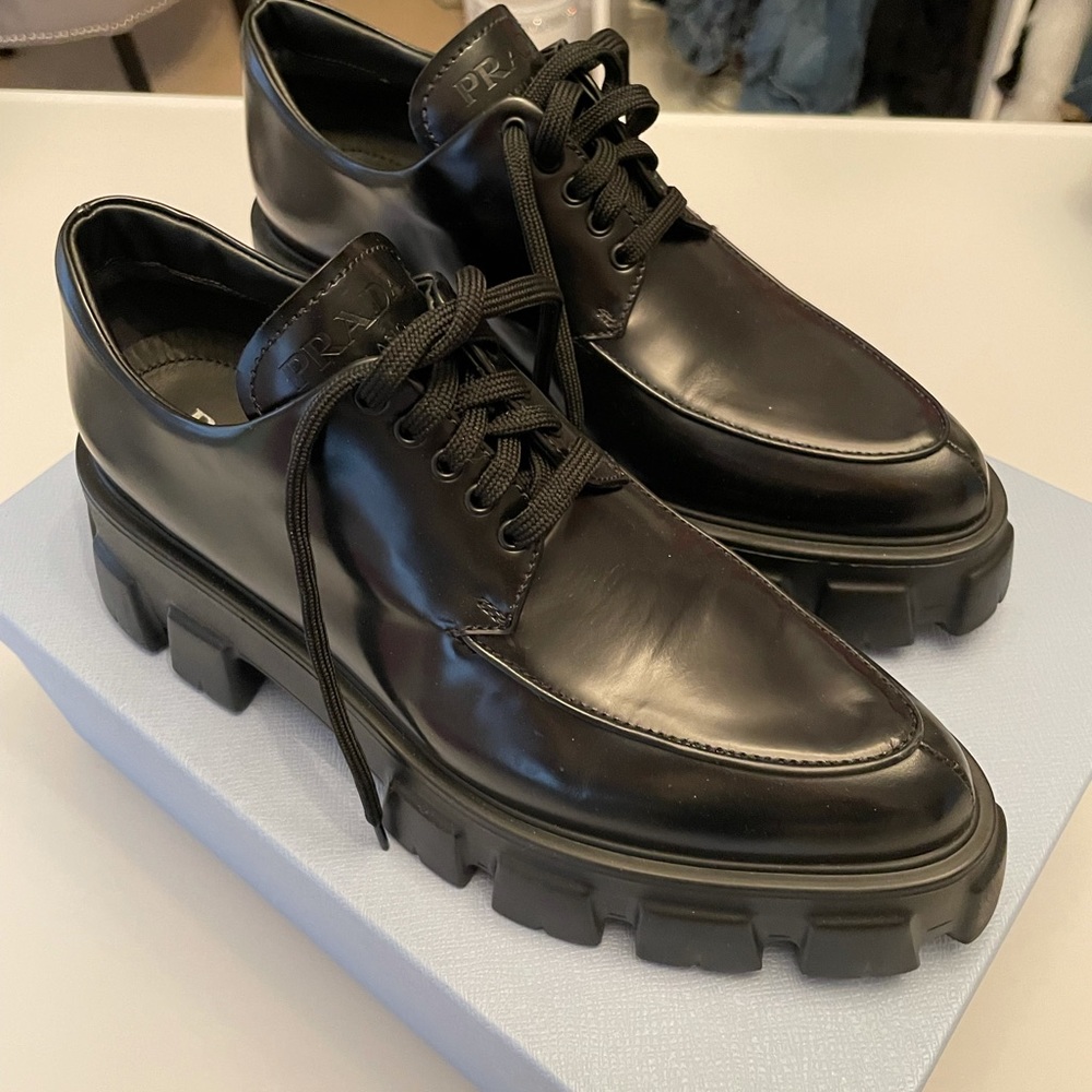Prada Monolith Oxfords